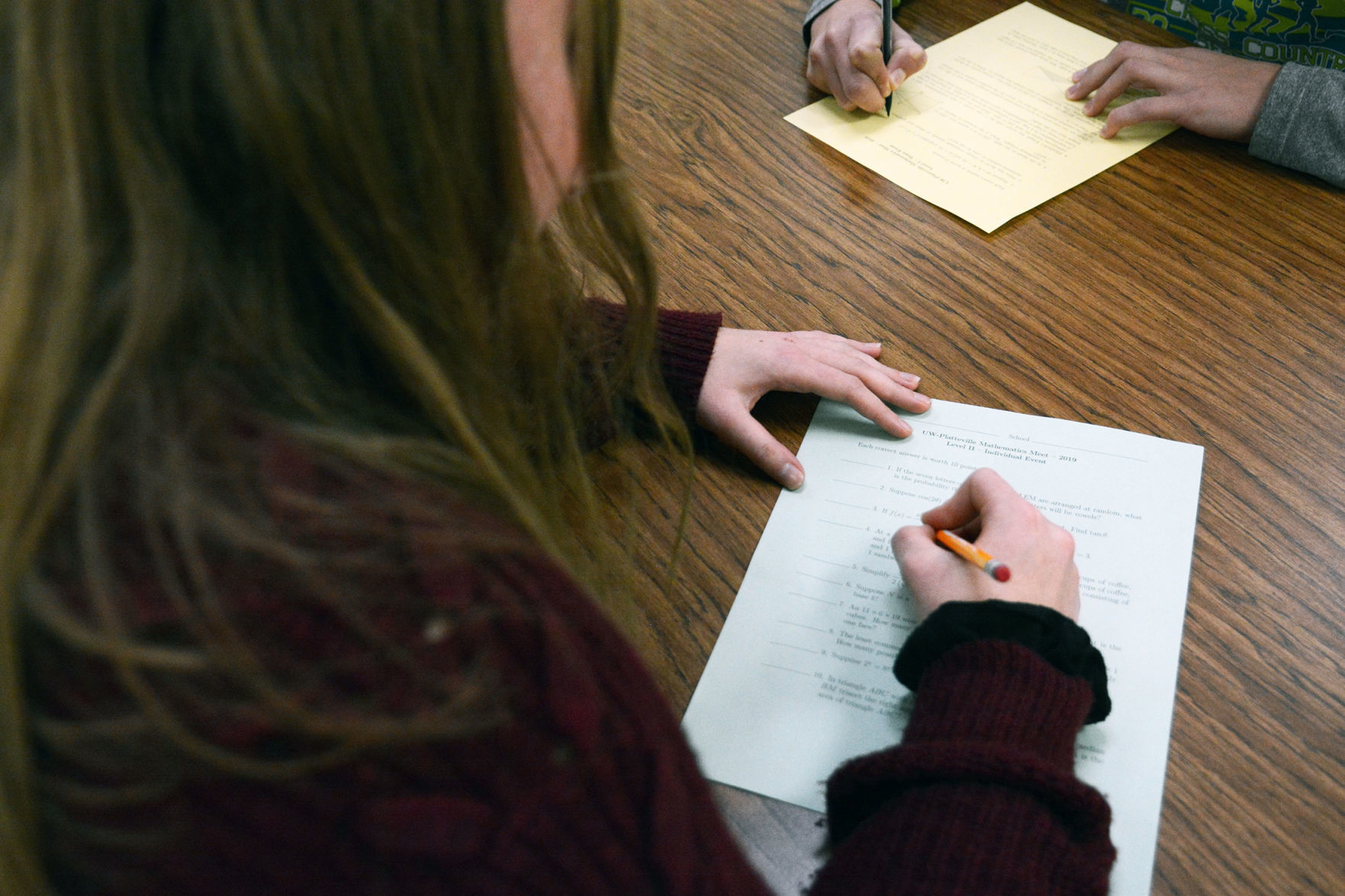 PHS math team tests